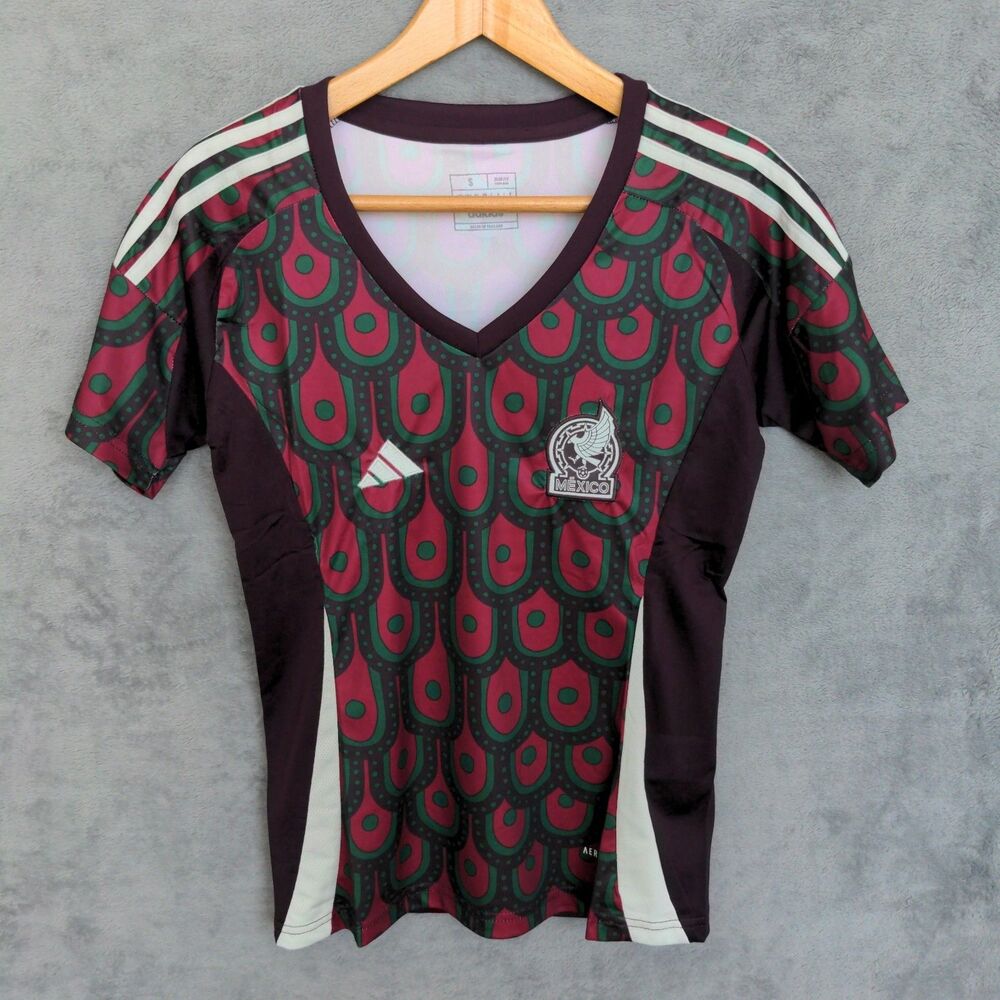 NWT Adidas Mexico 2024 Women's Home Jersey Sz S Red Copa America